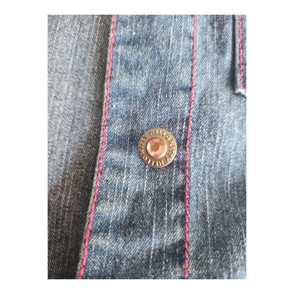 Hello Kitty Girls Denim Jacket with Pink Lining 5